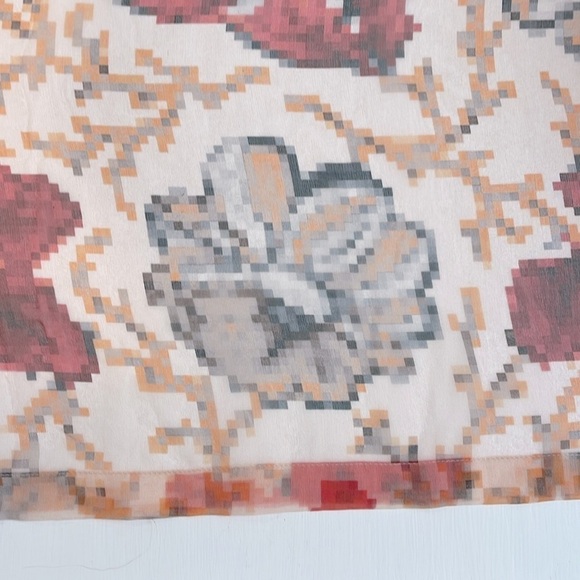 DRIES VAN NOTEN sheer floral silk tunic blouse size 42 M - Picture 7 of 7